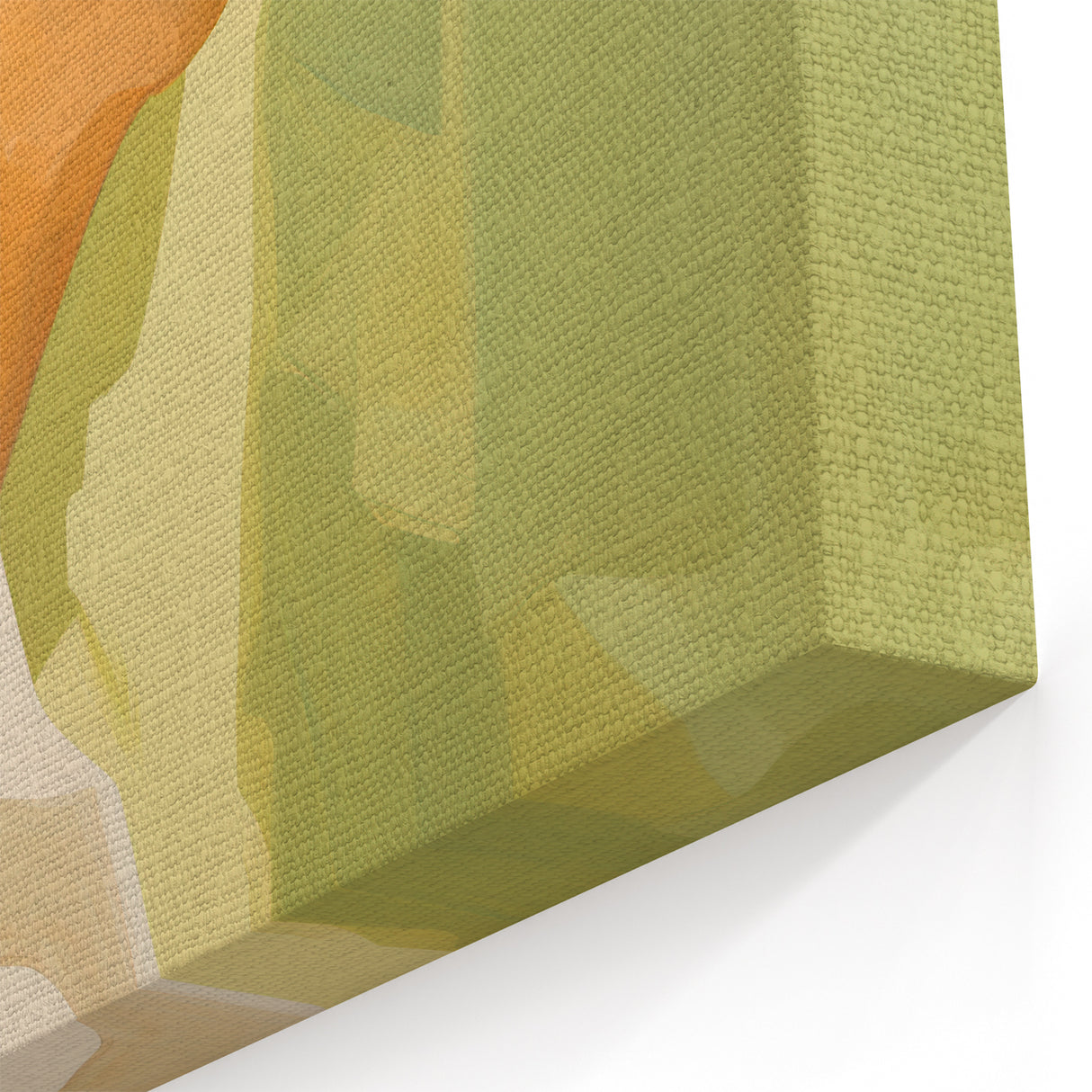 Maximalist Wall Art - Bold Portrait with Warm Tones and Expressive Style