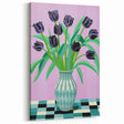 Maximalist Wall Art - Bold Floral Arrangement with Modern Vase Decor