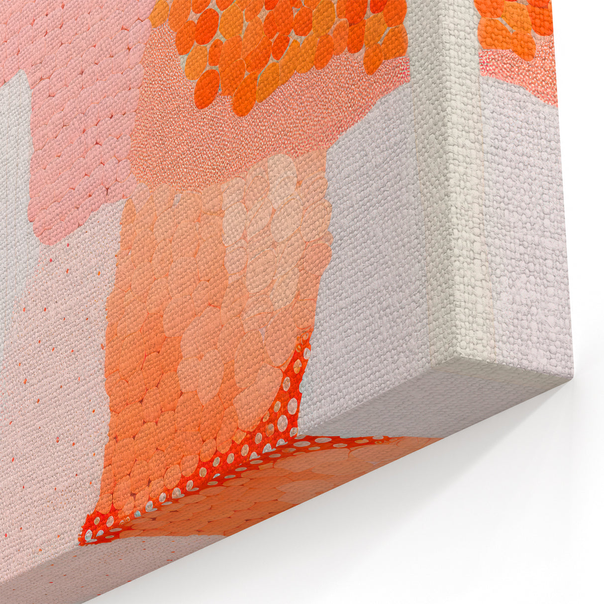 Maximalist Wall Art - Abstract Textured Design with Bold Pink Hues