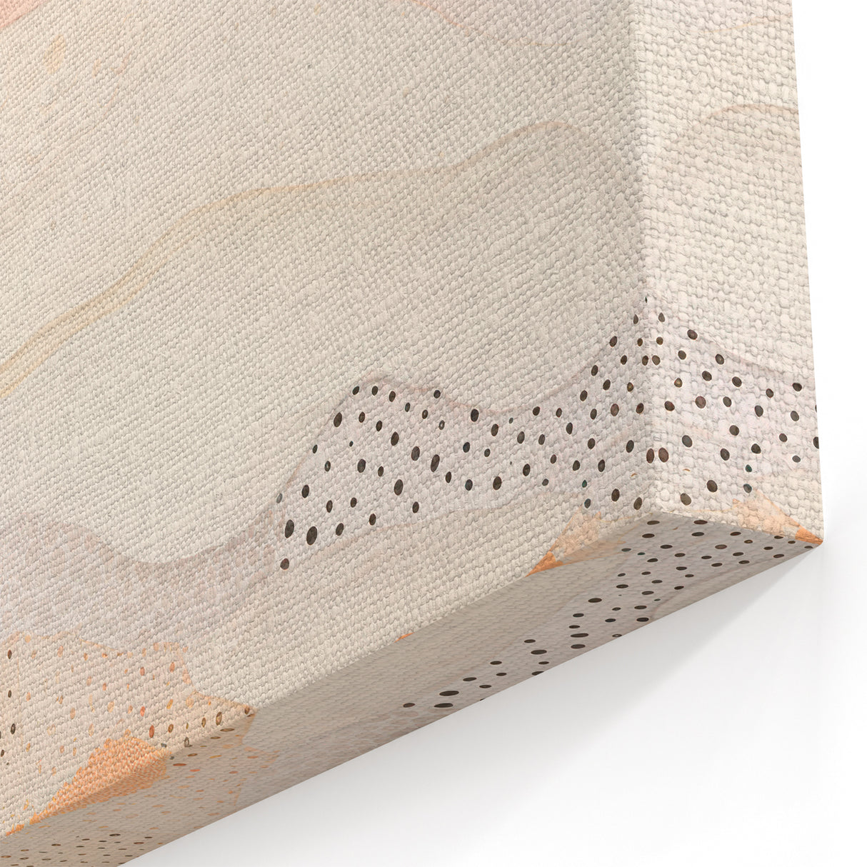 Maximalist Wall Art - Abstract Layered Design with Soft Earthy Tones