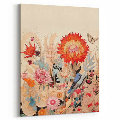 Electric Wall Art - Vibrant Floral Electric Painting - Colorful Decor