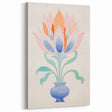 Maximalist Wall Art - Elegant Abstract Floral Design in Pastel Tones