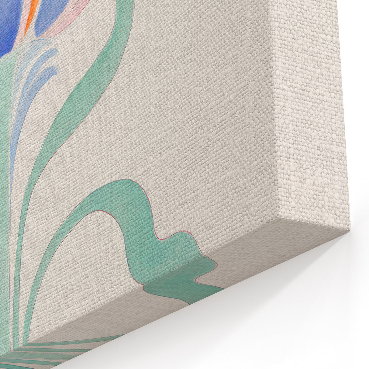 Maximalist Wall Art - Elegant Abstract Floral Design in Pastel Tones