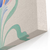 Maximalist Wall Art - Elegant Abstract Floral Design in Pastel Tones