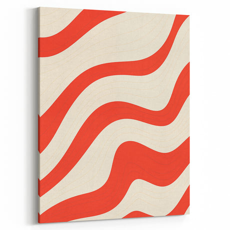 Electric Wall Art - Bold Abstract Waves Painting - Modern Electric Decor
