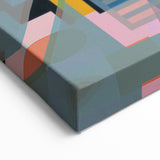 Electric Wall Art - Abstract Geometric Painting - Modern Electric Decor