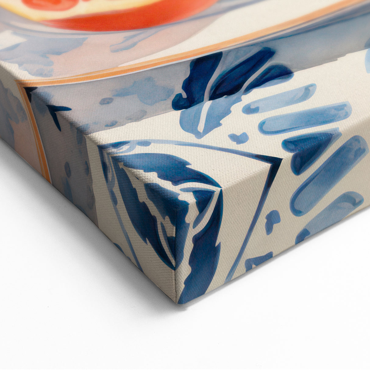 Maximalist Wall Art – Elegant Still Life with Citrus and Blue Decor