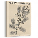 Electric Wall Art – Vibrant Holiday Pine and Berries Modern Electric Decor