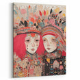 Electric Wall Art – Vibrant Abstract Faces Modern Electric Art Canvas