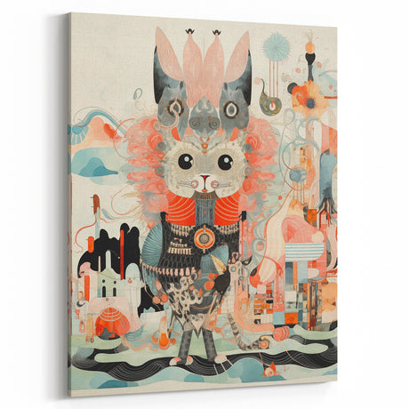 Electric Wall Art – Abstract Creature Design Modern Electric Canvas Art