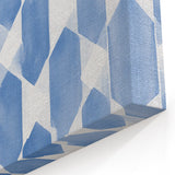 Electric Wall Art – Geometric Blue Pattern Modern Electric Decor Canvas