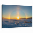 Sweden Wall Art - Winter Sunrise Over Snowy Landscape Nordic Scenery Print