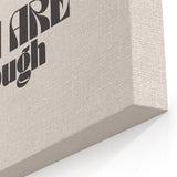 Electric Wall Art – Motivational Typography 'You Are Enough' Electric Decor