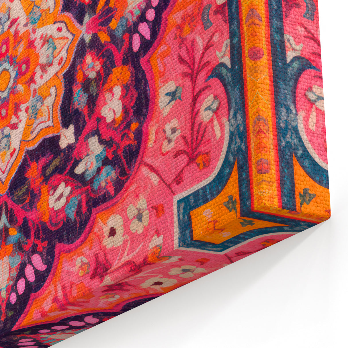 Maximalist Wall Art – Bold and Ornate Mandala with Floral Patterns