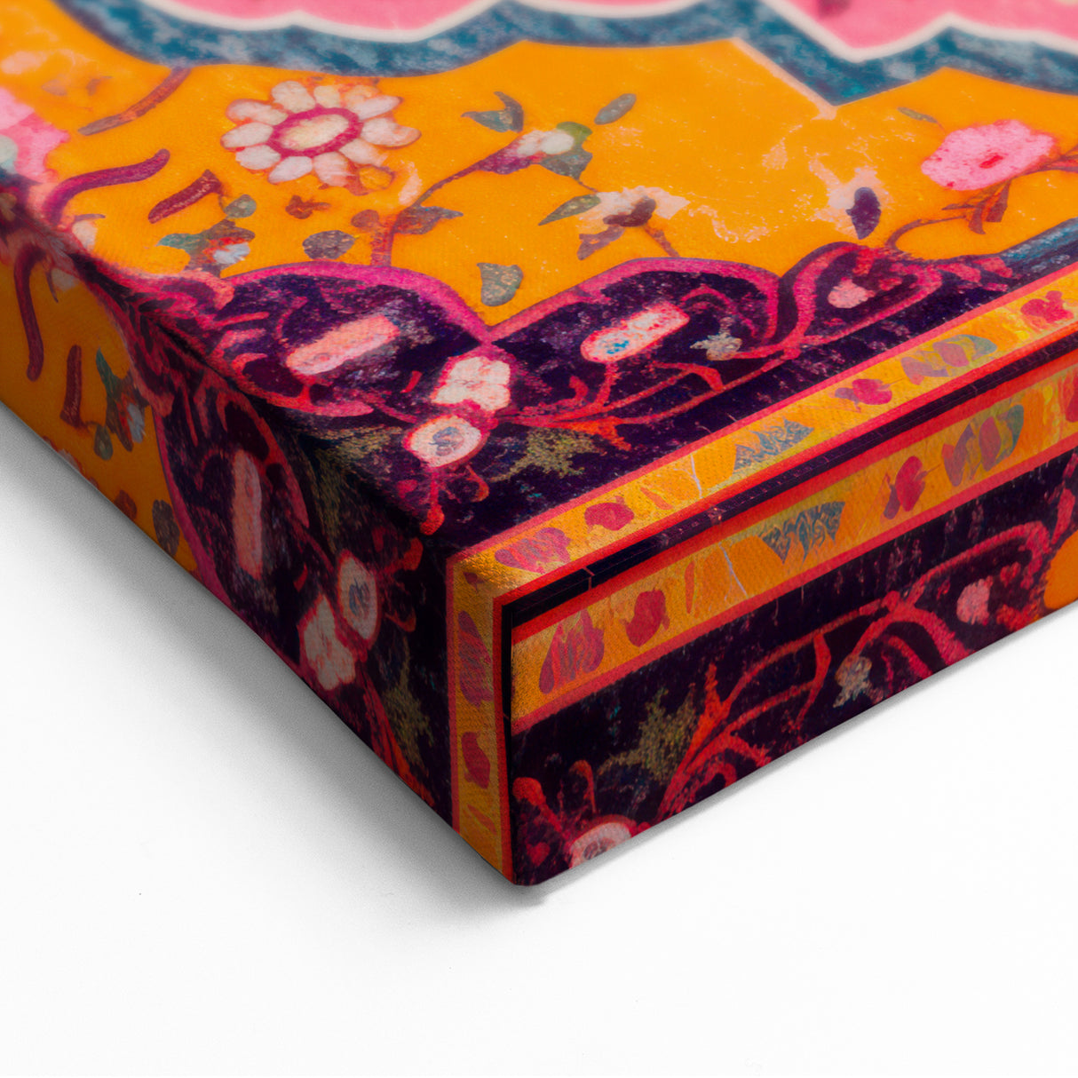 Maximalist Wall Art – Bold and Ornate Mandala with Floral Patterns