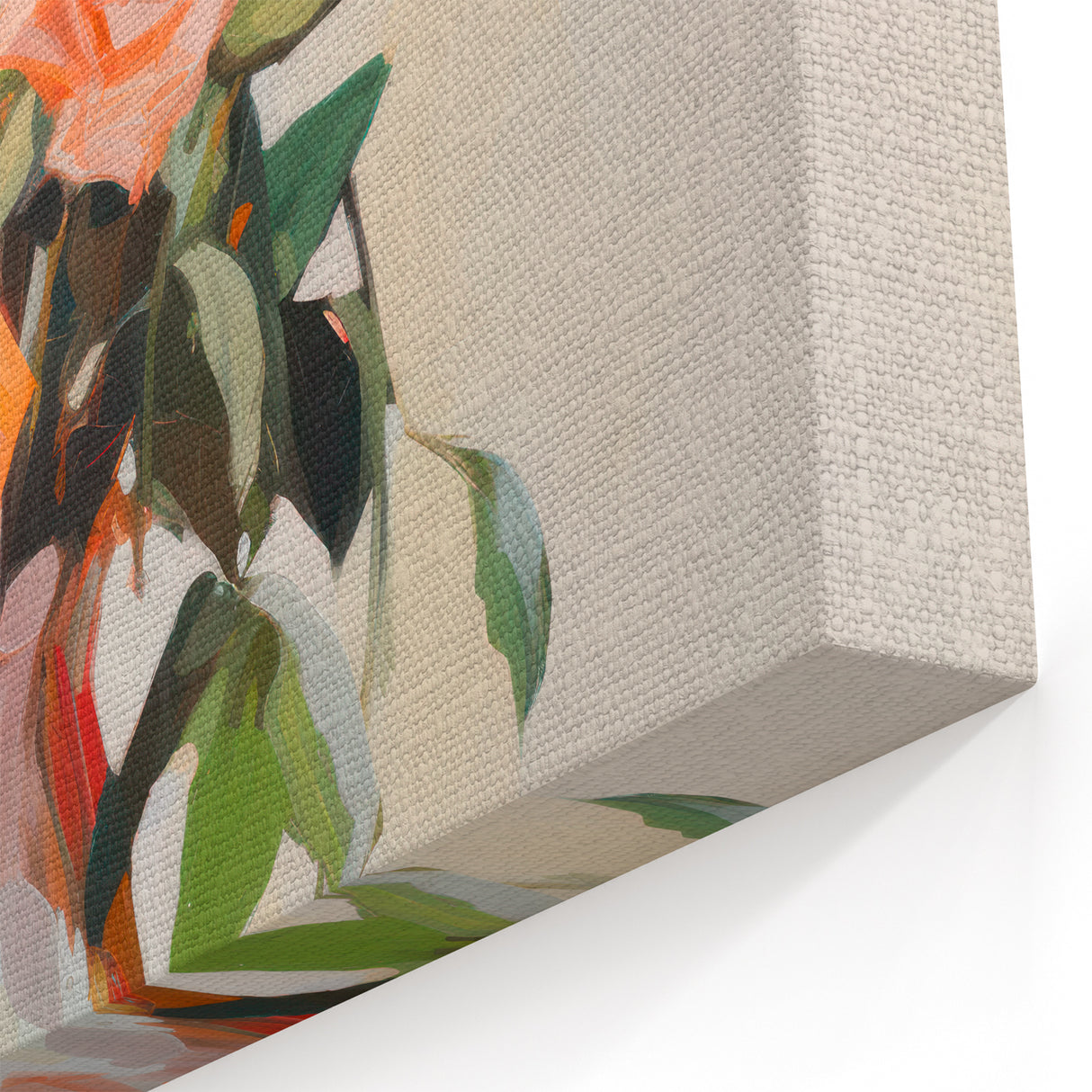 Maximalist Wall Art – Vibrant Rose Bouquet in a Soft Impressionist Style