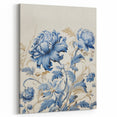 Electric Wall Art – Blue Floral Botanical Design Modern Electric Decor