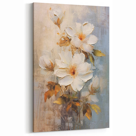 Vintage Floral Glam Wall Art - Luxury Chic Decor for Elegant Homes