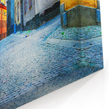 Stockholm Old Town Street Scene – Vibrant Stockholm Wall Art on Canvas