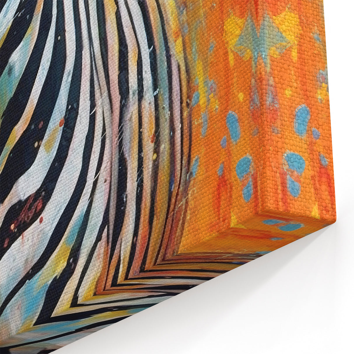 Bold Zebra Glam Wall Art - Vibrant Chic Decor for Modern Interiors