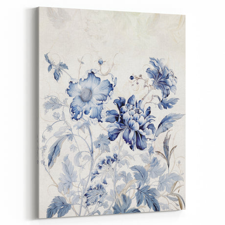 Electric Wall Art | Abstract Floral Electric Art Canvas for Modern Decor