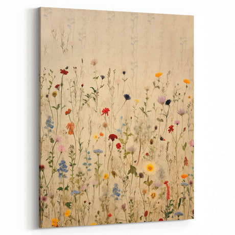 Electric Wall Art | Vibrant Wildflower Electric Canvas for Modern Decor
