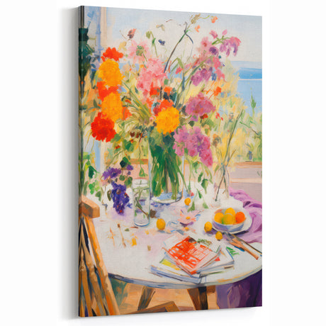 Maximalist Wall Art - Eclectic Floral Print for Bold, Vibrant Home Decor