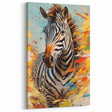 Dynamic Zebra Glam Wall Art - Bold and Vibrant Decor for Modern Homes