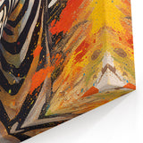 Dynamic Zebra Glam Wall Art - Bold and Vibrant Decor for Modern Homes