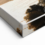 Rustic Countryside Landscape Wall Art – Rolling Hills and Mountain View