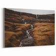 Rustic Mountain Waterfall Wall Art – Rugged Landscape with Cascading Water