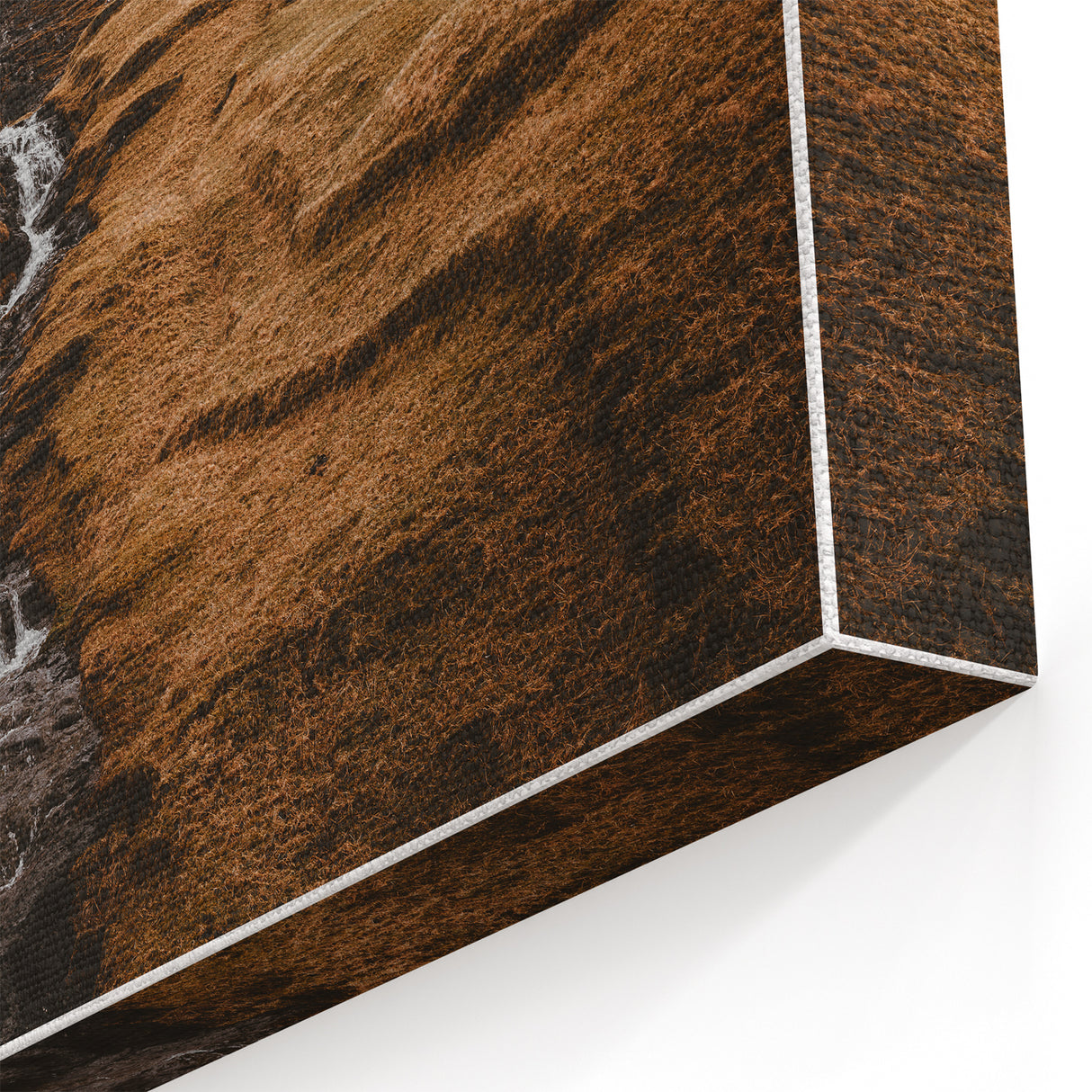Rustic Mountain Waterfall Wall Art – Rugged Landscape with Cascading Water