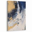 Abstract Navy and Gold Glam Wall Art - Chic Decor for Modern Homes