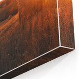 Rustic Farm Landscape Wall Art – Sunlit Hay Bales in a Golden Field