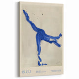 Maximalist Wall Art - Bold Abstract Blue Movement Print for Eclectic Decor