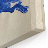 Maximalist Wall Art - Bold Abstract Blue Movement Print for Eclectic Decor