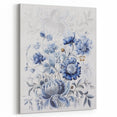 Electric Wall Art | Blue Floral Electric Canvas for Modern Interiors