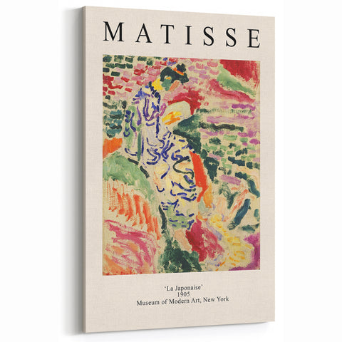 Maximalist Wall Art - Matisse "La Japonaise" 1905 Abstract Print Decor