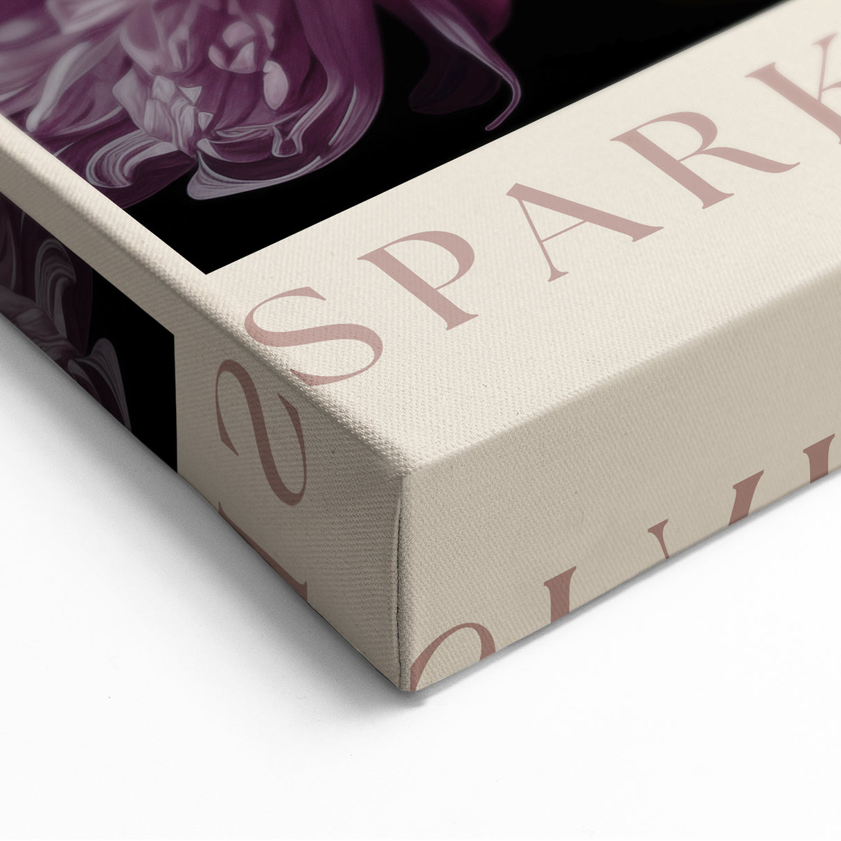 Electric Wall Art | 'Your Words Spark Wonder' Floral Canvas Decor