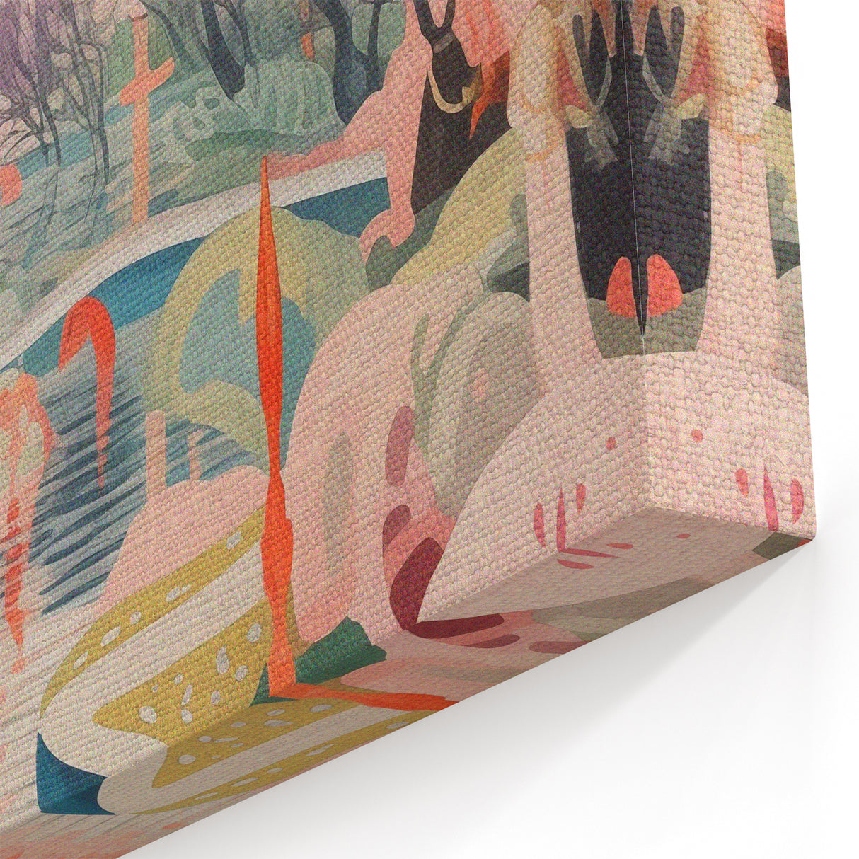 Electric Wall Art: Modern Electric Decor with Dreamy Abstract Landscape