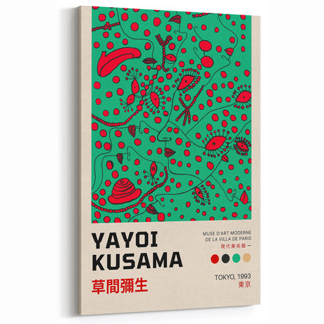 Maximalist Wall Art - Bold Home Decor by Yayoi Kusama | Vibrant Maximalism