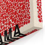 Maximalist Wall Art - Red Polka Dot Pattern by Yayoi Kusama | Bold Decor