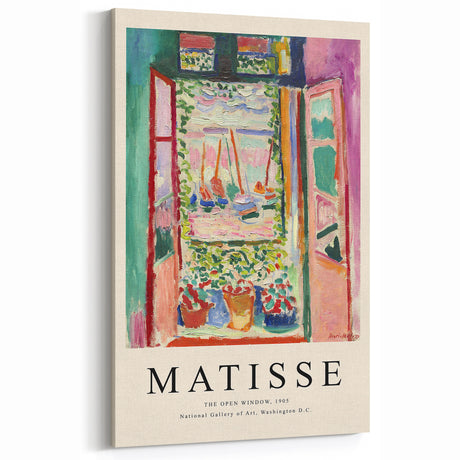 Maximalist Wall Art - The Open Window by Matisse | Bold and Vibrant Decor