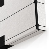 Maximalist Wall Art - Minimalist Piano Key Design | Bold Monochrome Decor