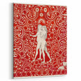 Maximalist Wall Art - Intricate Red Design with Figures | Bold Decor