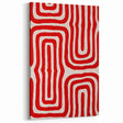 Maximalist Wall Art - Bold Red Geometric Pattern | Modern and Expressive Decor