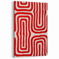 Maximalist Wall Art - Bold Red Geometric Pattern | Modern and Expressive Decor