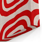 Maximalist Wall Art - Bold Red Geometric Pattern | Modern and Expressive Decor