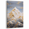 Luxury Mountain Glam Wall Art - Gold and White Decor for Elegant Homes