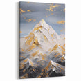 Luxury Mountain Glam Wall Art - Gold and White Decor for Elegant Homes